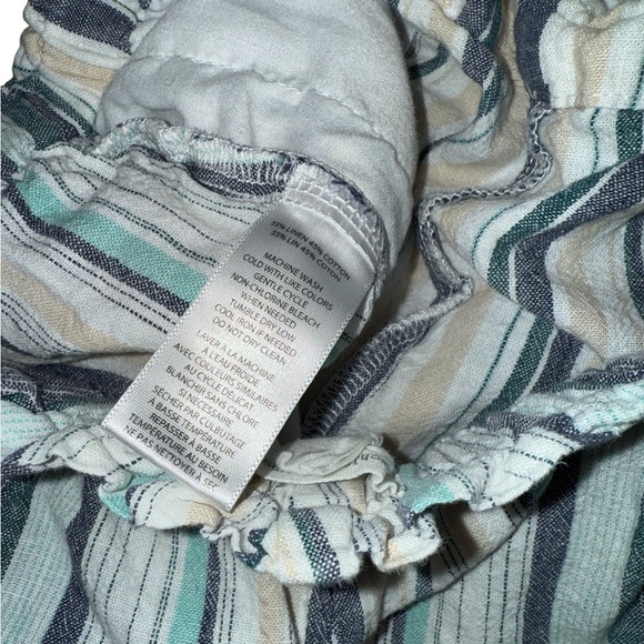 beachlunchlounge Women’s Striped Joggers in Blue and Cream - Picture 6 of 7